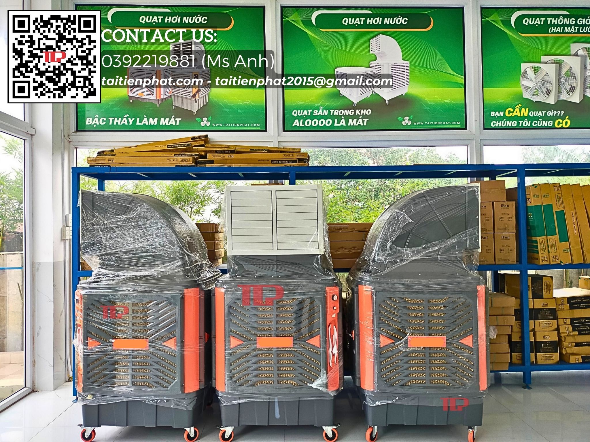 Quạt làm mát hơi nước di động, máy làm mát EF 18DKC